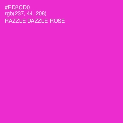 #ED2CD0 - Razzle Dazzle Rose Color Image