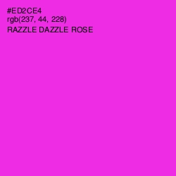 #ED2CE4 - Razzle Dazzle Rose Color Image