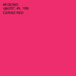 #ED2D6D - Cerise Red Color Image