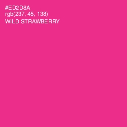 #ED2D8A - Wild Strawberry Color Image