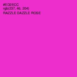 #ED2ECC - Razzle Dazzle Rose Color Image