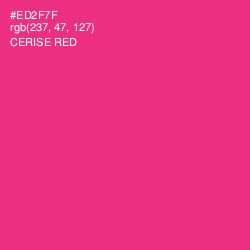 #ED2F7F - Cerise Red Color Image