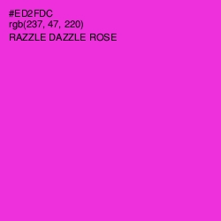 #ED2FDC - Razzle Dazzle Rose Color Image