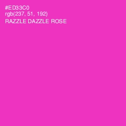 #ED33C0 - Razzle Dazzle Rose Color Image