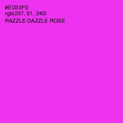 #ED33F0 - Razzle Dazzle Rose Color Image