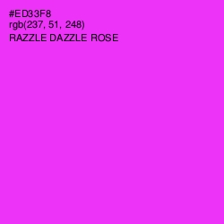 #ED33F8 - Razzle Dazzle Rose Color Image