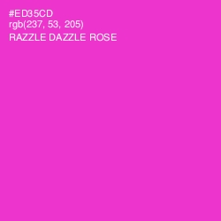 #ED35CD - Razzle Dazzle Rose Color Image