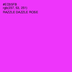 #ED35FB - Razzle Dazzle Rose Color Image