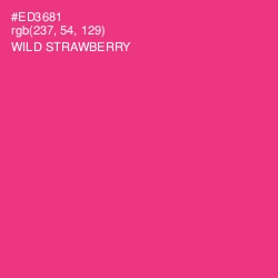 #ED3681 - Wild Strawberry Color Image