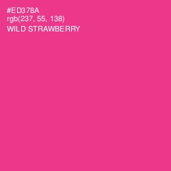 #ED378A - Wild Strawberry Color Image