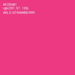 #ED3981 - Wild Strawberry Color Image