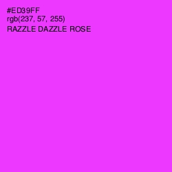 #ED39FF - Razzle Dazzle Rose Color Image