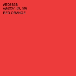 #ED3B3B - Red Orange Color Image