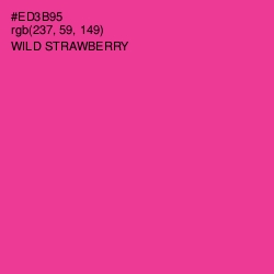 #ED3B95 - Wild Strawberry Color Image