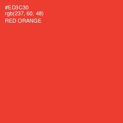 #ED3C30 - Red Orange Color Image