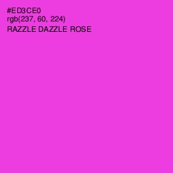 #ED3CE0 - Razzle Dazzle Rose Color Image