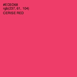 #ED3D68 - Cerise Red Color Image