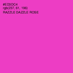 #ED3DC4 - Razzle Dazzle Rose Color Image