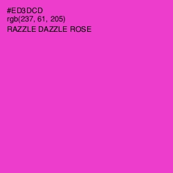 #ED3DCD - Razzle Dazzle Rose Color Image