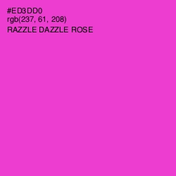 #ED3DD0 - Razzle Dazzle Rose Color Image