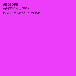 #ED3DFB - Razzle Dazzle Rose Color Image