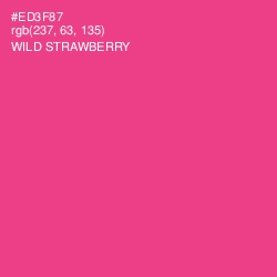 #ED3F87 - Wild Strawberry Color Image