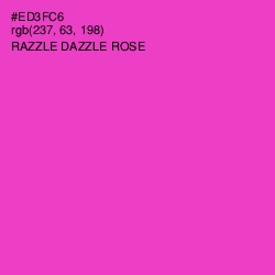 #ED3FC6 - Razzle Dazzle Rose Color Image