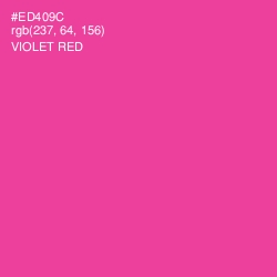 #ED409C - Violet Red Color Image