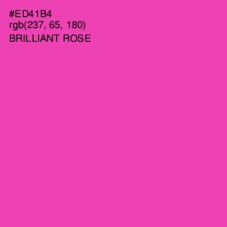#ED41B4 - Brilliant Rose Color Image