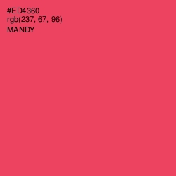 #ED4360 - Mandy Color Image