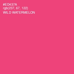 #ED437A - Wild Watermelon Color Image