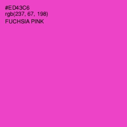 #ED43C6 - Fuchsia Pink Color Image