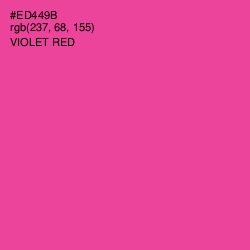 #ED449B - Violet Red Color Image