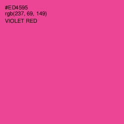 #ED4595 - Violet Red Color Image