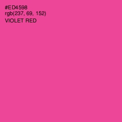 #ED4598 - Violet Red Color Image
