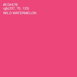 #ED467B - Wild Watermelon Color Image