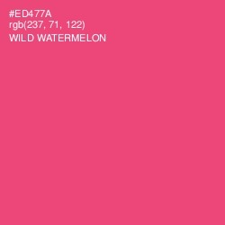 #ED477A - Wild Watermelon Color Image