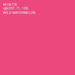 #ED477E - Wild Watermelon Color Image