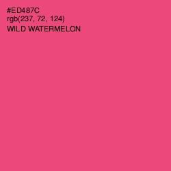 #ED487C - Wild Watermelon Color Image