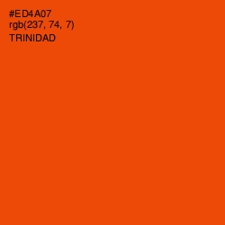 #ED4A07 - Trinidad Color Image