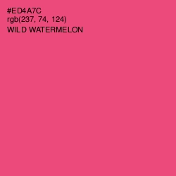 #ED4A7C - Wild Watermelon Color Image