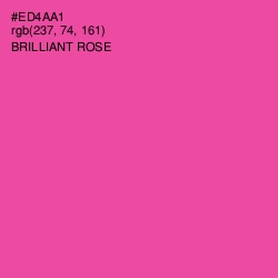 #ED4AA1 - Brilliant Rose Color Image