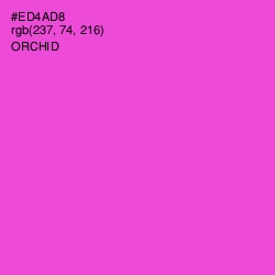#ED4AD8 - Orchid Color Image
