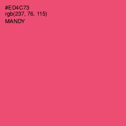 #ED4C73 - Mandy Color Image