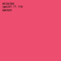#ED4D6E - Mandy Color Image