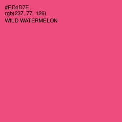 #ED4D7E - Wild Watermelon Color Image