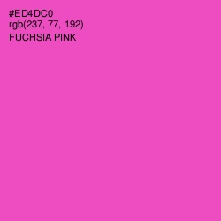 #ED4DC0 - Fuchsia Pink Color Image