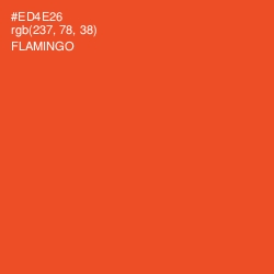 #ED4E26 - Flamingo Color Image