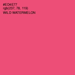 #ED4E77 - Wild Watermelon Color Image