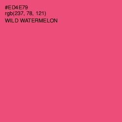 #ED4E79 - Wild Watermelon Color Image
